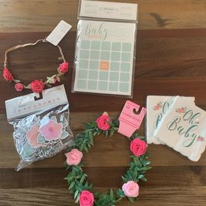 Girl Floral Baby Shower Set